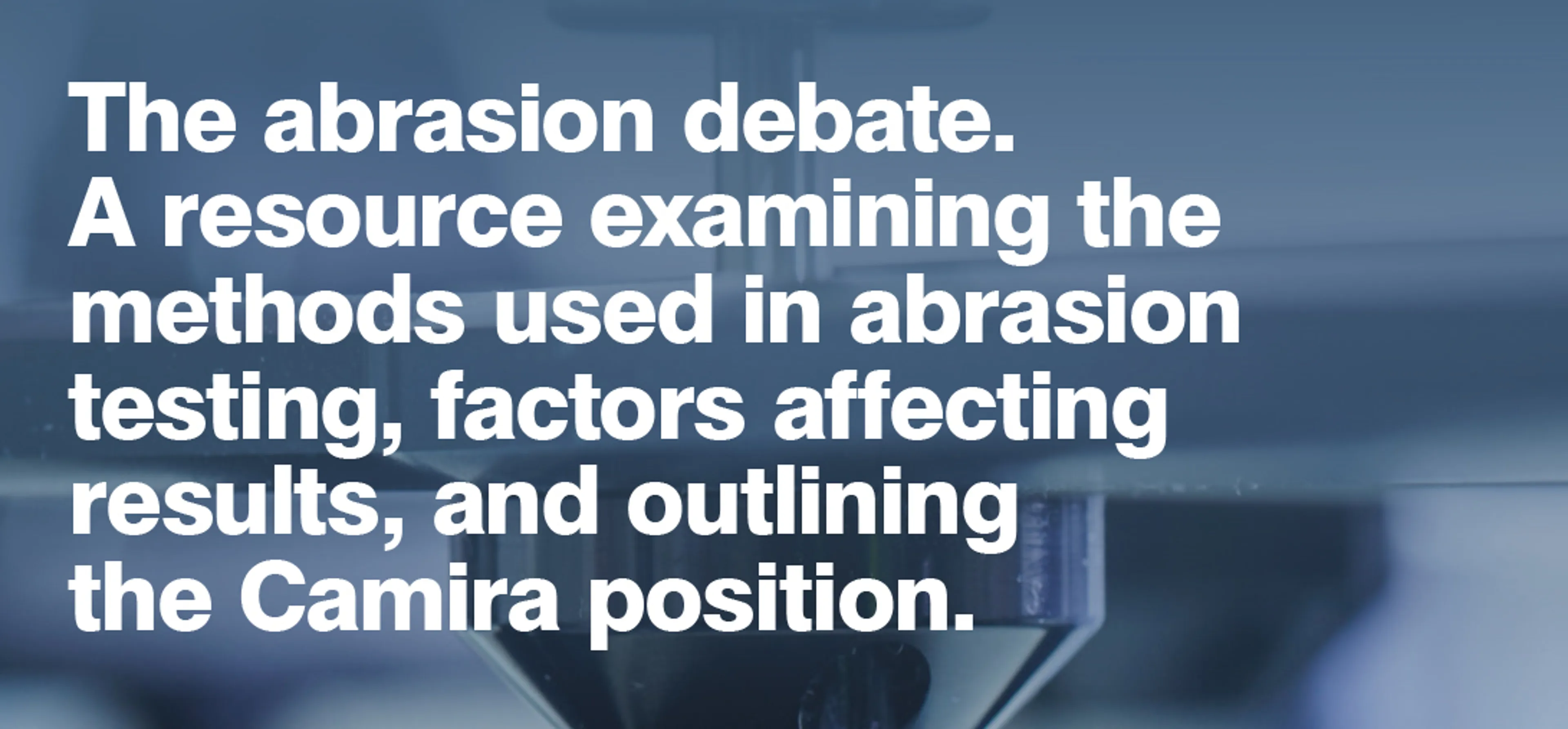 Abrasion Guide Abrasion Guide