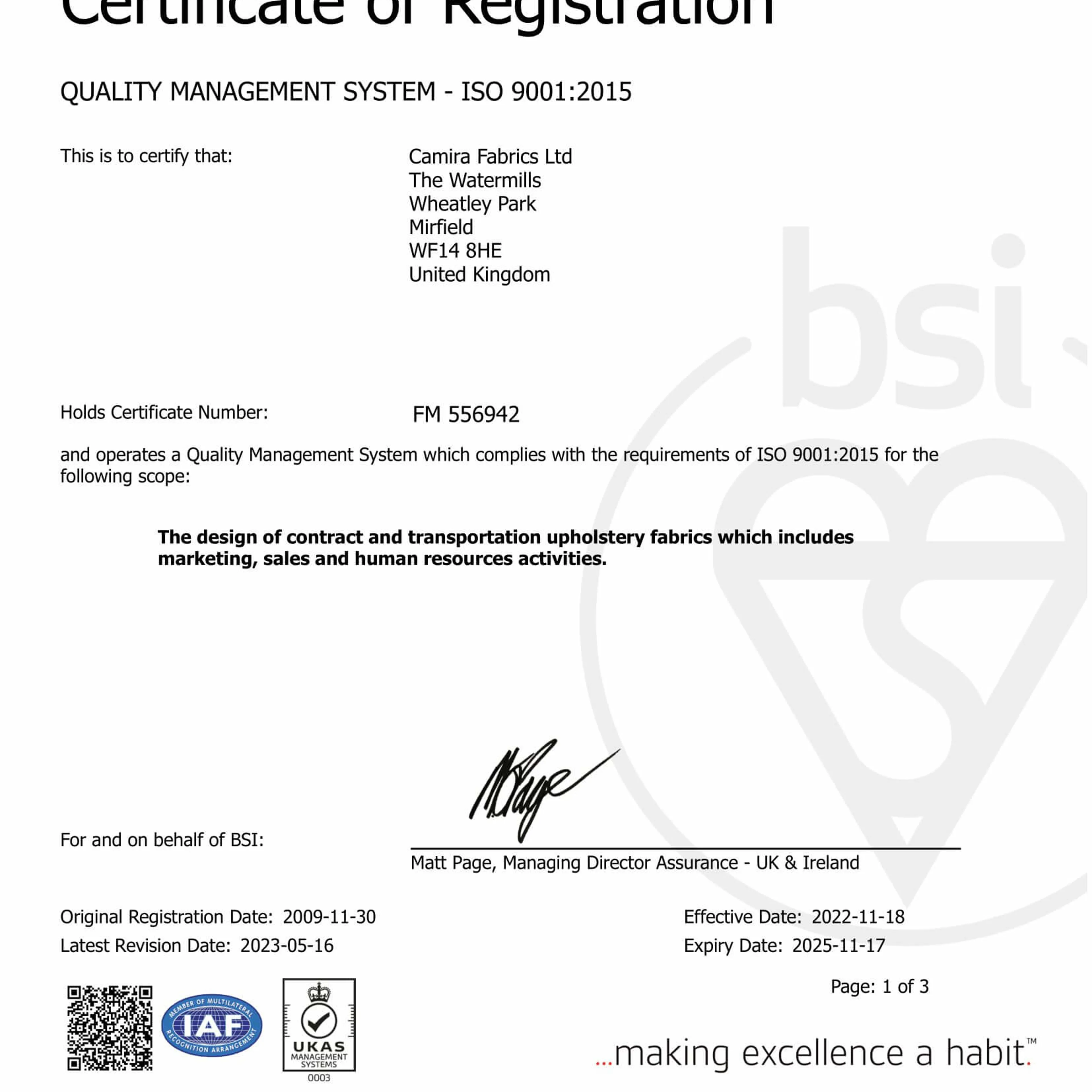 ISO 9001 V1 ISO 9001 V1