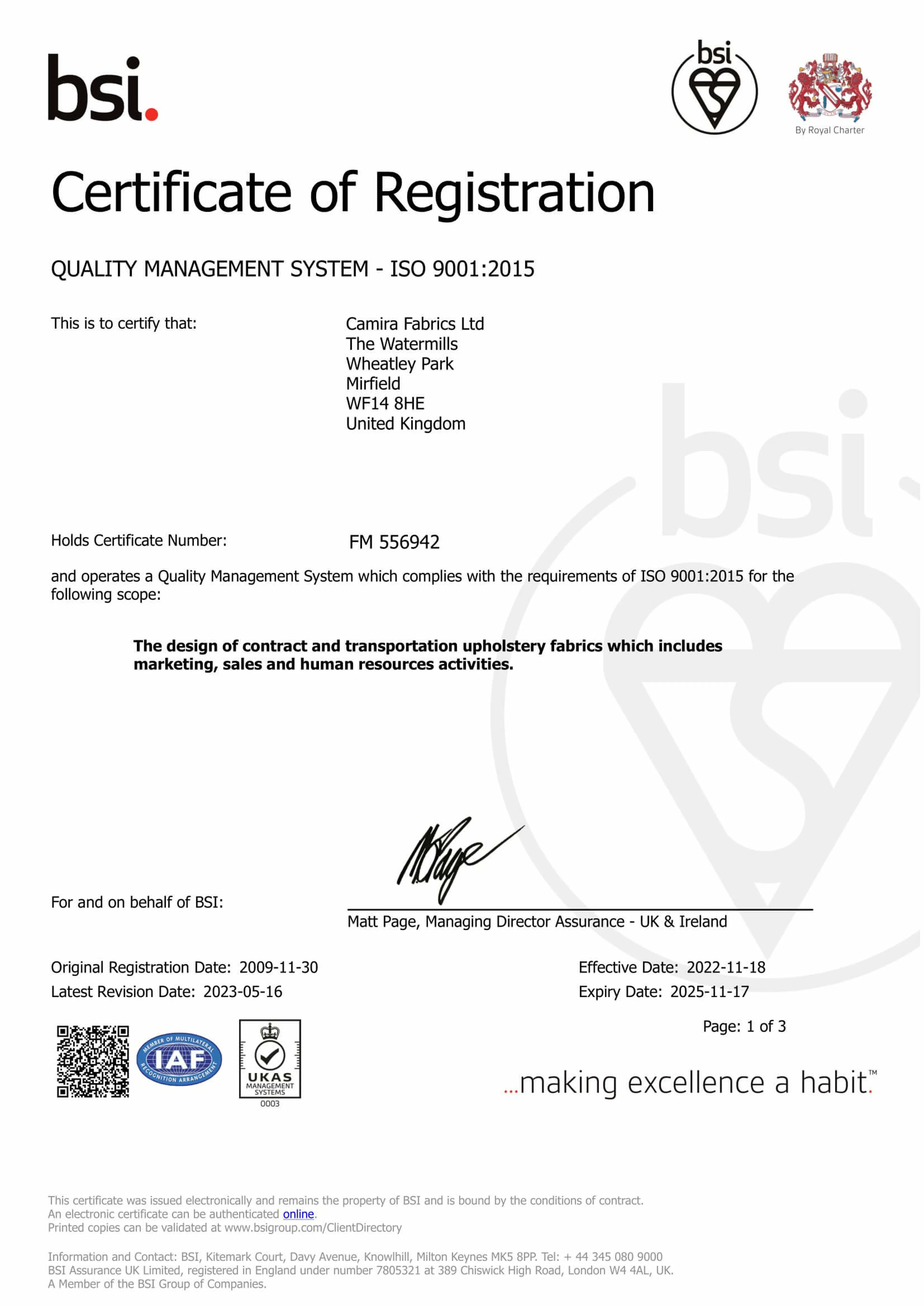 ISO 9001 V1 ISO 9001 V1
