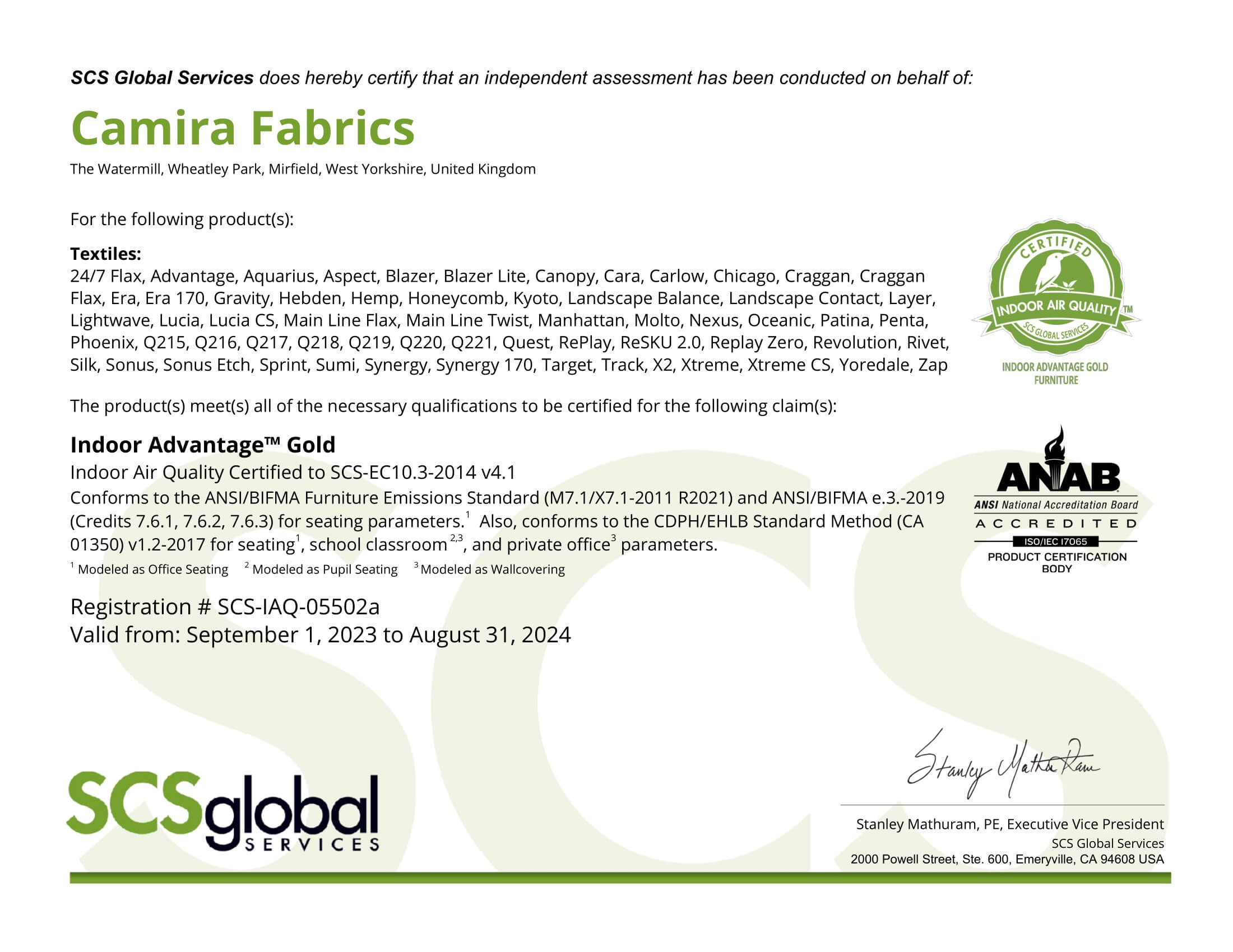 Indoor Advantage Gold