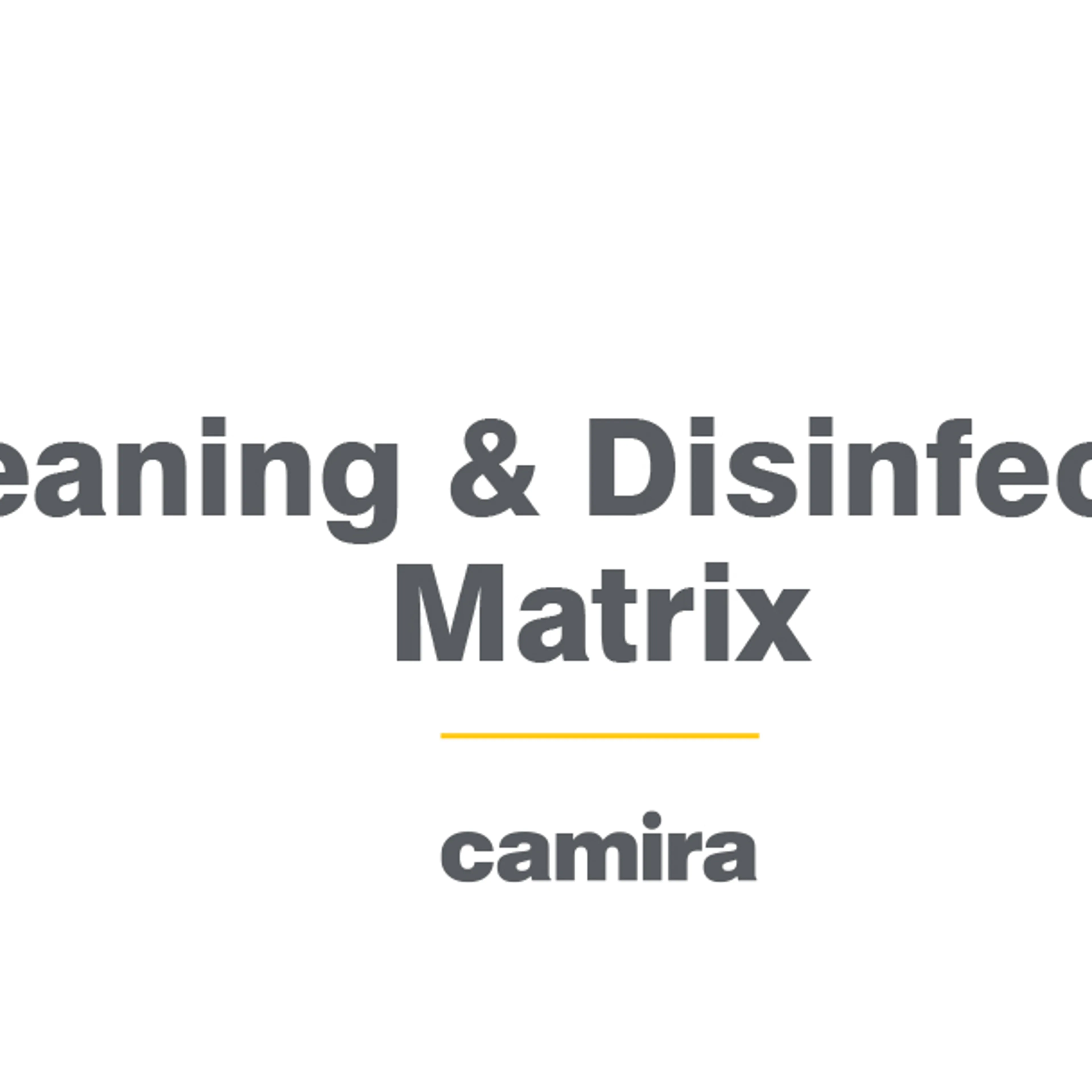 Cleaning Disinfection Matrix Transport 0322 1 Cleaning Disinfection Matrix Transport 0322 1