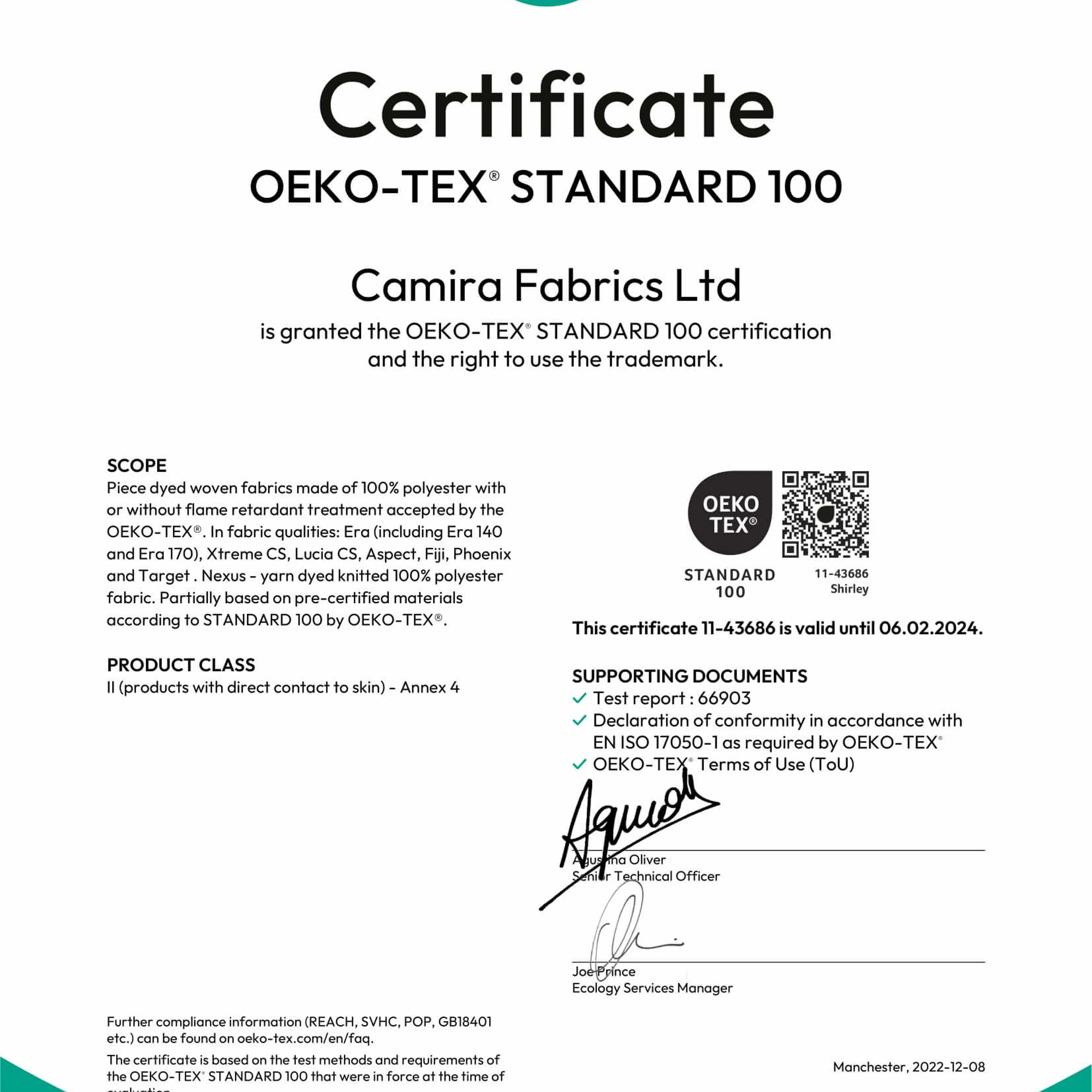 Oeko Tex Virgin Polyester Oeko Tex Virgin Polyester
