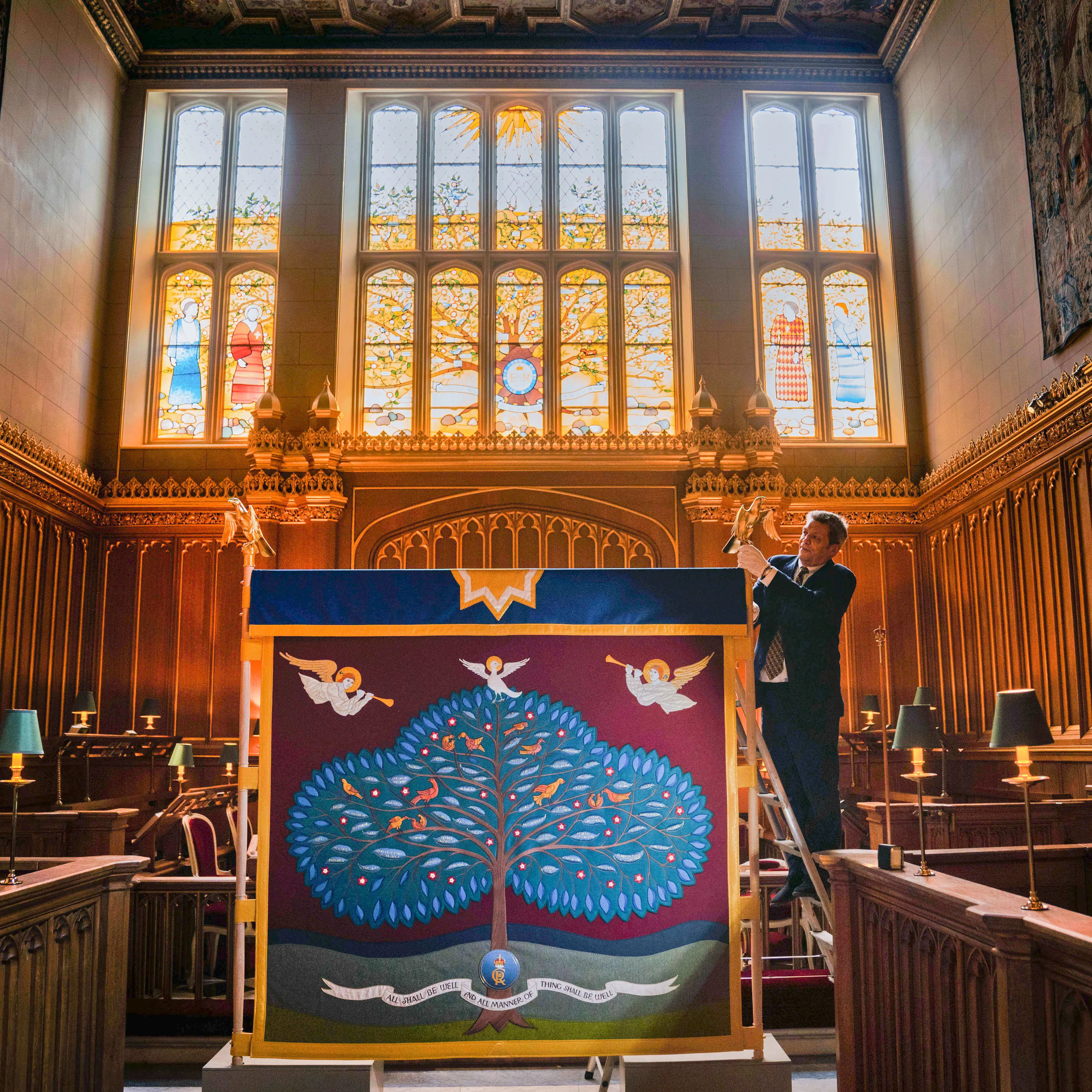 Anointing Screen At The Chapel Royal, St James S Palace Credit Press Association, 2023 1 Anointing Screen At The Chapel Royal, St James S Palace Credit Press Association, 2023 1
